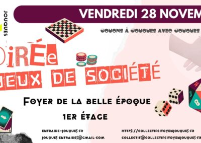 🎲 Soirée Jeux de Société – Collectif Citoyen🎲