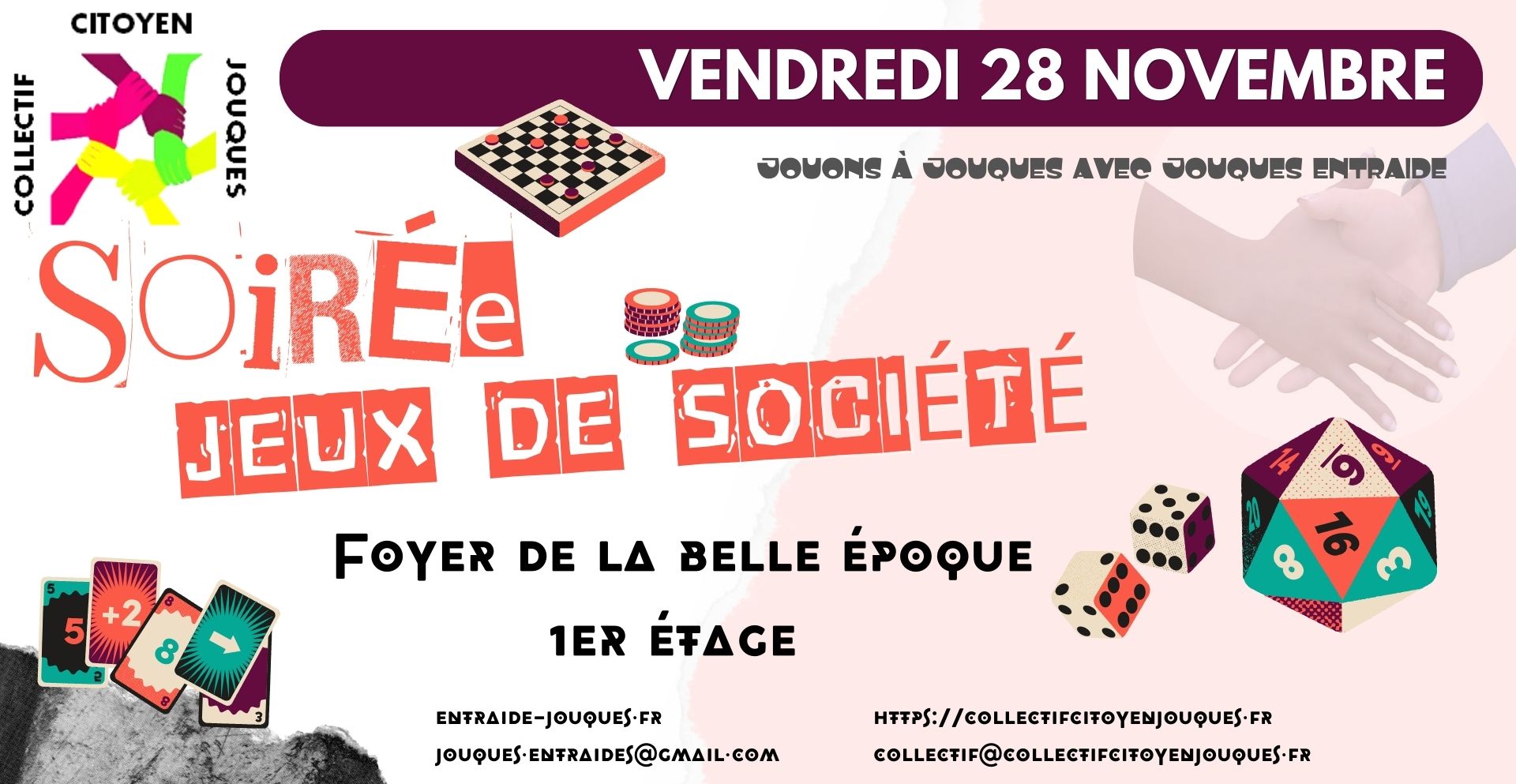 🎲 Soirée Jeux de Société - Collectif Citoyen🎲