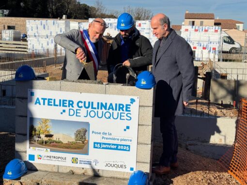 🥳 Pose de la première pierre de l’Atelier culinaire de Jouques ! 🍽️